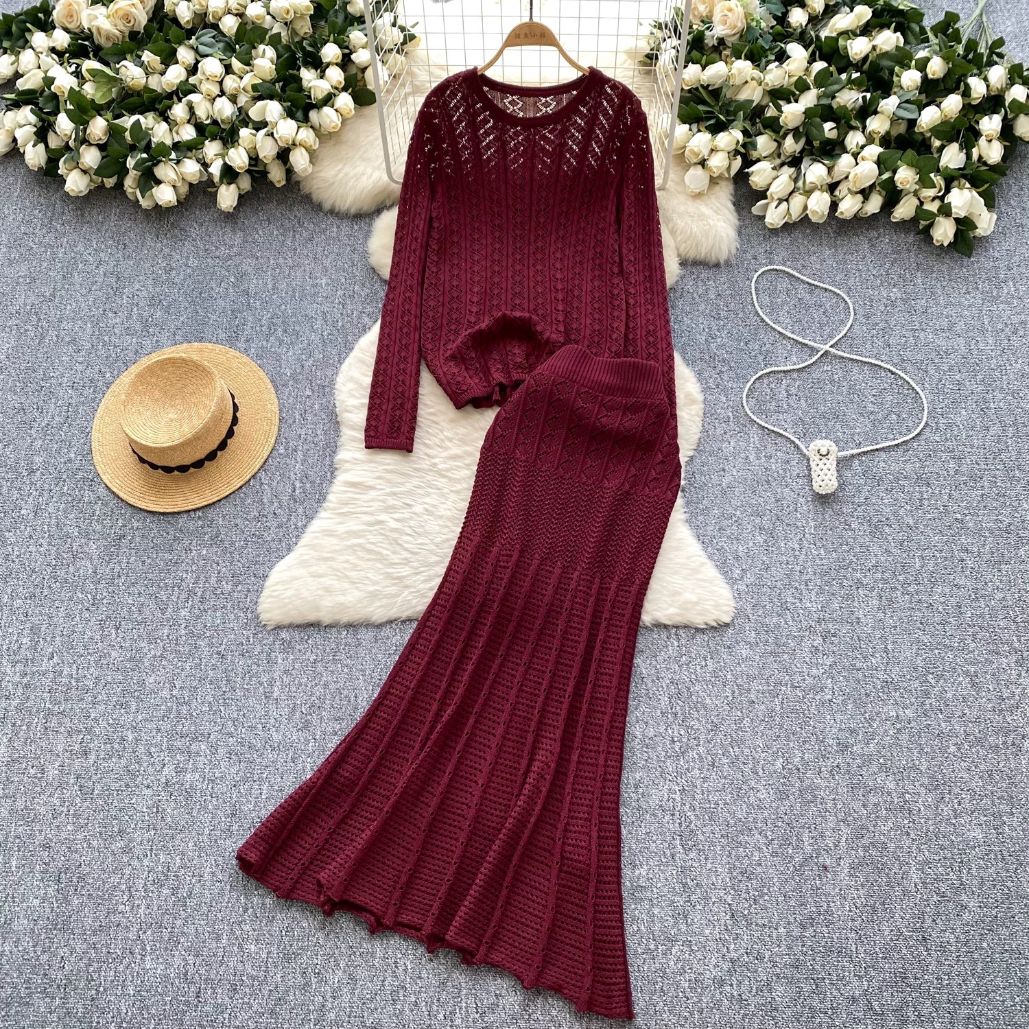 Love is the answer knitted set KTP280 images